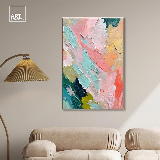 Art Remedy Pastel Layers Canvas Pastel Wall Art, Silver Frame, 30" x 45"