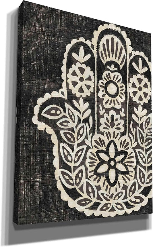 Epic Graffiti 'Night Hamsa II' by Chariklia Zarris Canvas Wall Art, 18"x26"