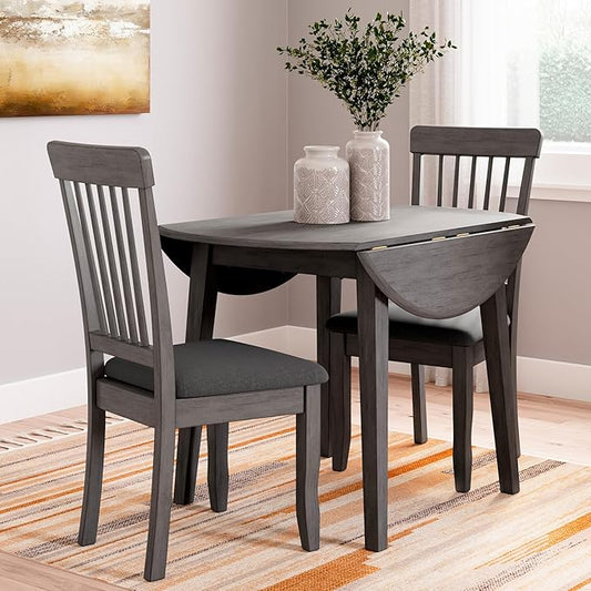 Signature Design by Ashley Shullden Modern Upholstered Dining Chair with Cushion, Set of 2, Gray