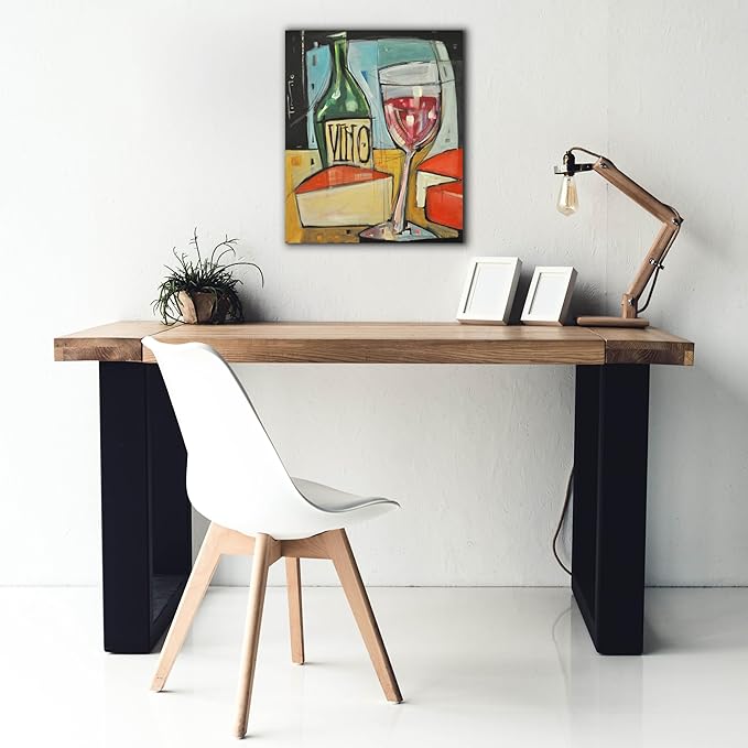 Epic Graffiti 'Red Wine And Cheese' by Tim Nyberg, Canvas Wall Art, 20"x24"