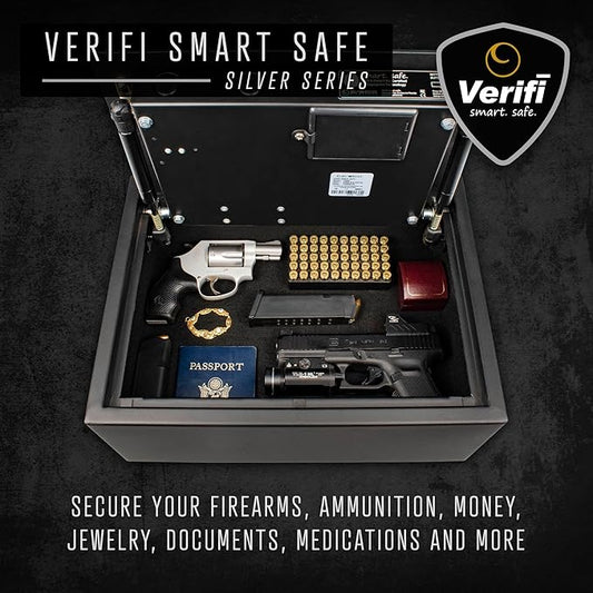 Verifi Smart Safe S3800 Biometric Safe with FBI Certified Fingerprint Sensor Top Opening