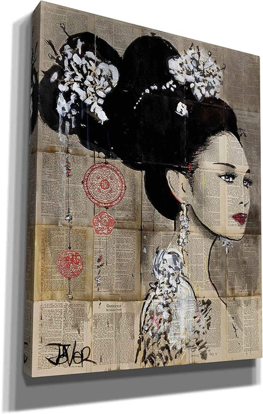 Epic Graffiti 'Yu' by Loui Jover, Canvas Wall Art, 26" x34'
