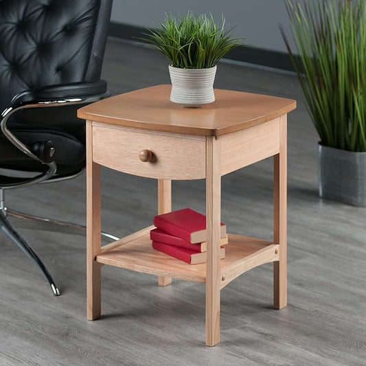 Winsome 82218 Wood Claire Accent Table, Natural 18 inches