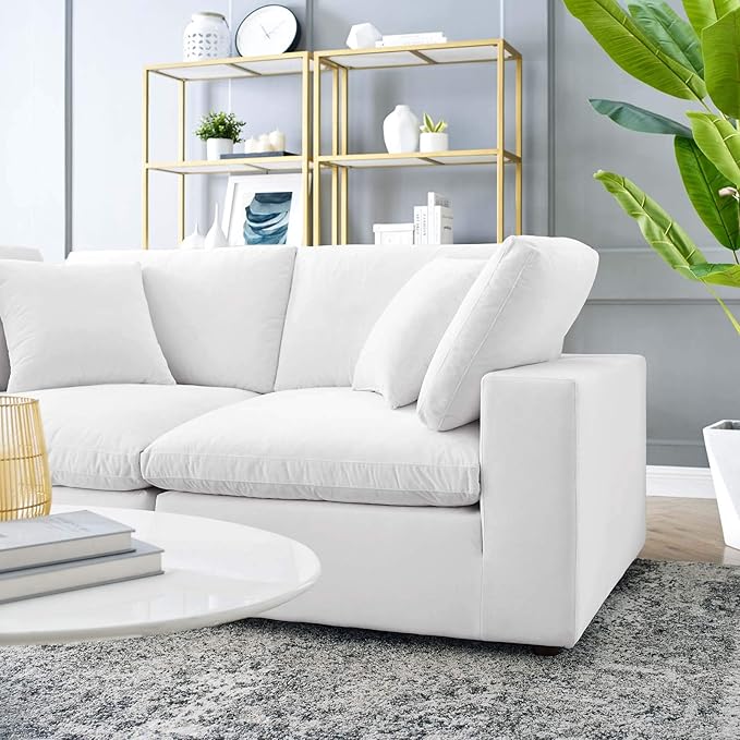 Modway Commix Down-Filled Overstuffed Performance Velvet Loveseat