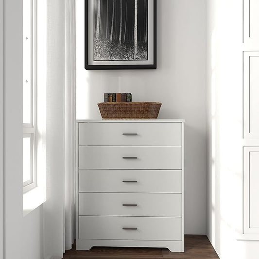Panana 5/6 Drawer Dresser, Wooden Chest of Drawers, Storage Organizer Unit for Living Room, Home, Office
