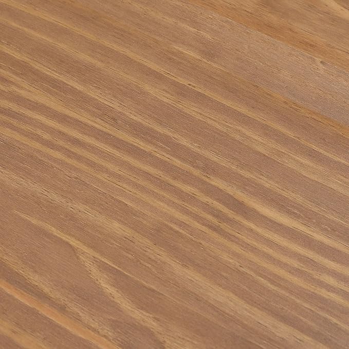 Plank+Beam 47 Inch Contour Round Dining Table, for Kitchen and Dining Room, Pecan