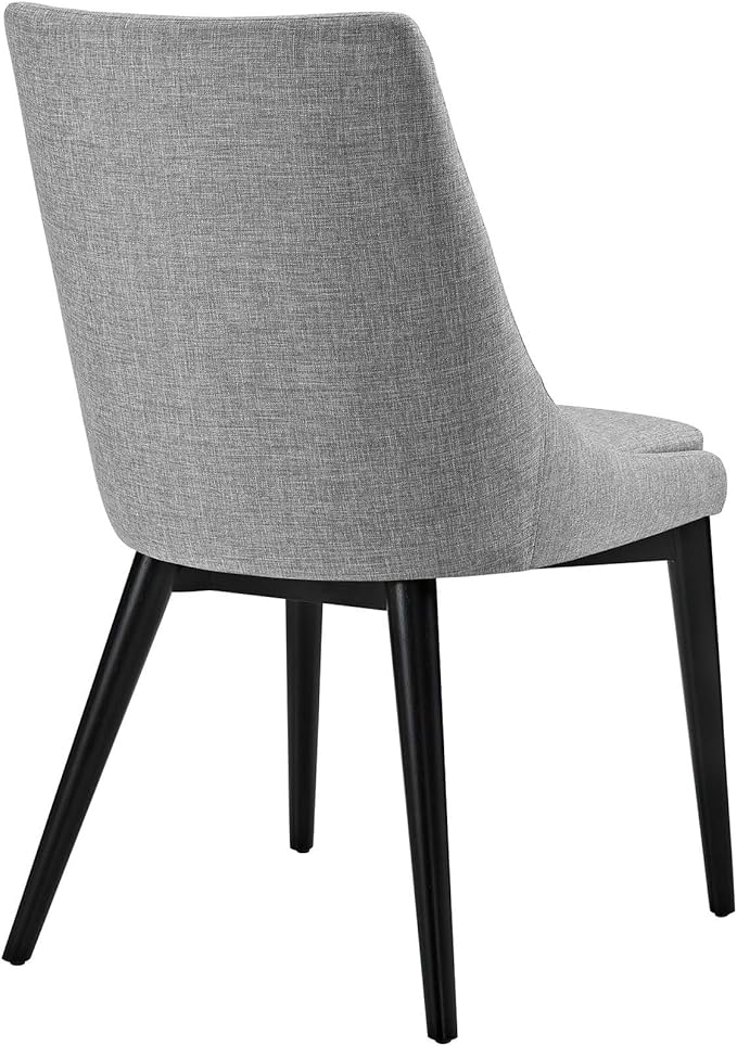 Modway Viscount Fabric Dining Chair, Light Gray
