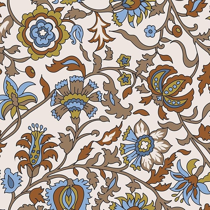 Vera Bradley Women's Fleece Oversized Throw Blanket, Marrakesh Vines Neutral