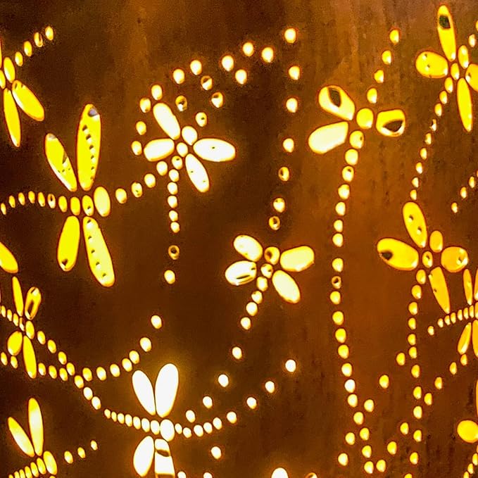 Mothers Day Gifts, 4 Pack Dragonfly Birthday Gifts for Women Mom Grandma Solar Lanterns Outdoor Waterproof Garden Decor Hanging LED Decorative Light for Patio Yard Lawn Gardening Gifts