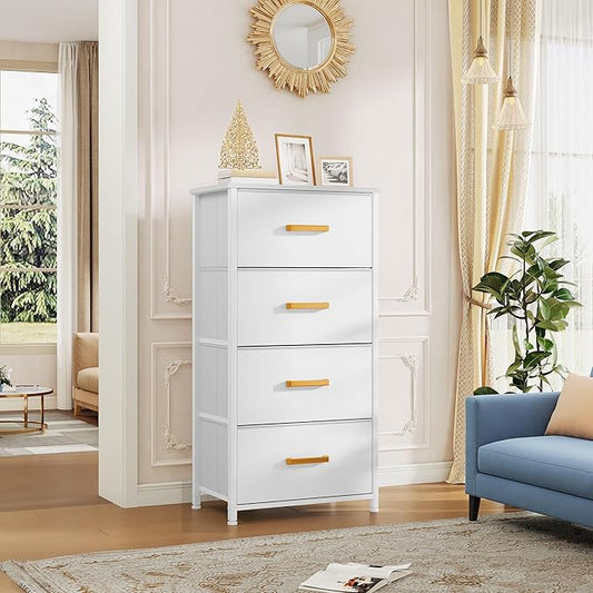 YITAHOME Dresser with 4 Drawers - Fabric Storage Tower, Organizer Unit for Room, Living Room, Hallway, Closets