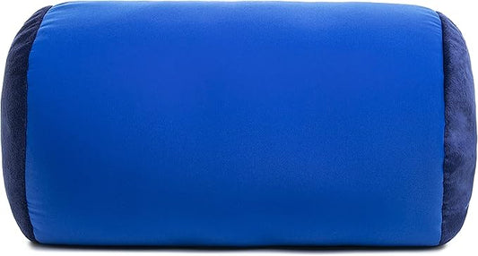 Deluxe Comfort Mooshi Squish Microbead Bed Pillow, 14" x 7" - Airy Squishy Soft Microbeads - Eighteen Fun Bubbly Colors To Choose From - Cuddly And Fun Dormroom Accessory - Bed Pillow, Bright Blue