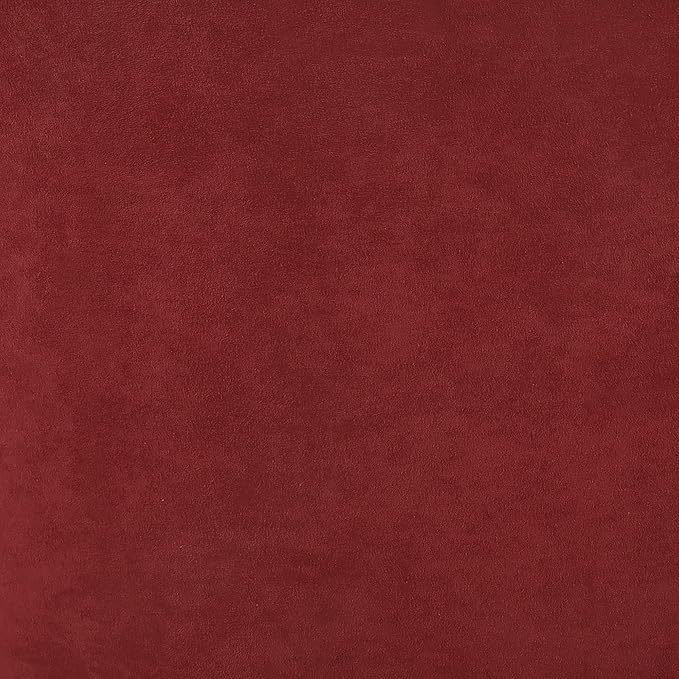 Convenience Concepts Take a Seat Churchill Accent Chair with Ottoman, Red Microfiber