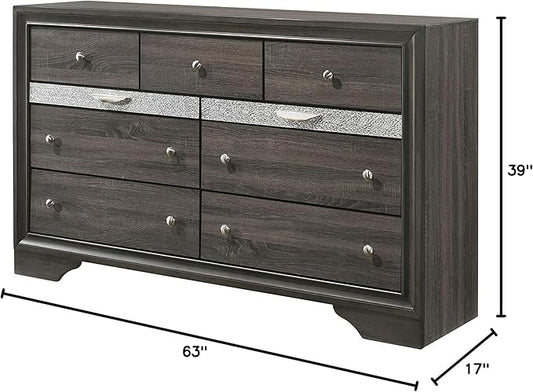 Acme Naima Wood Dresser in Gray