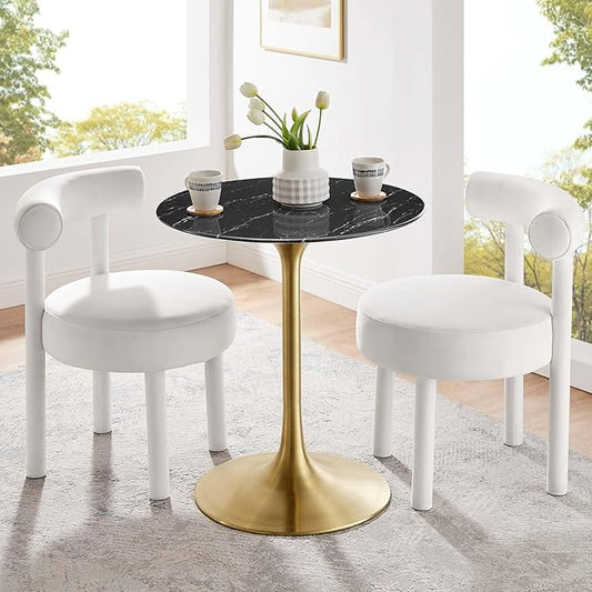 Modway Lippa Dining Table, 28", Gold Black
