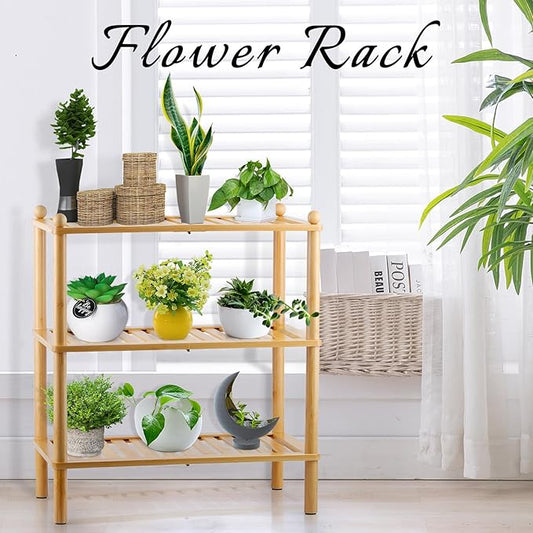 3-Tier Shoe Rack,Shoes Organizer,for Front Door Entrance, Free Standing Shelf Entryway and Closet Hallway, Small Space Stackable Bamboo Multifunctional Racks