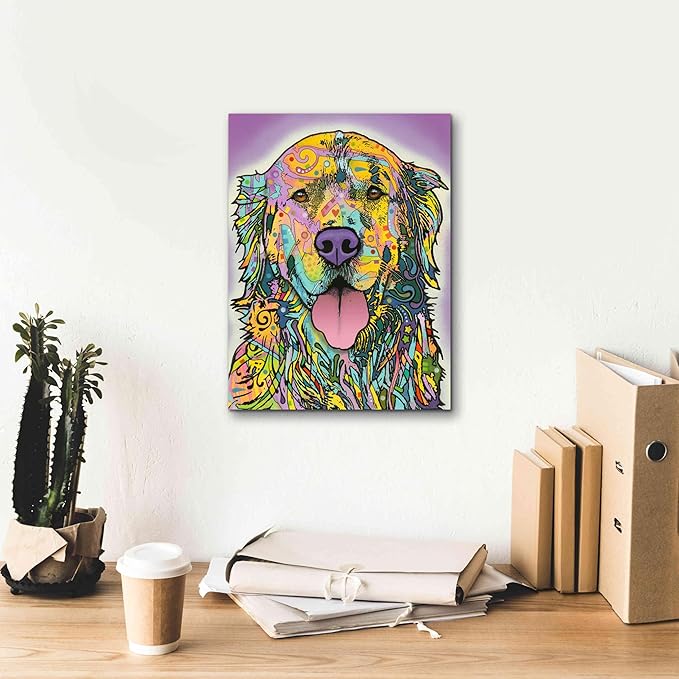 Epic Graffiti 'Silence Is Golden' by Dean Russo, Canvas Wall Art, 12"x16"