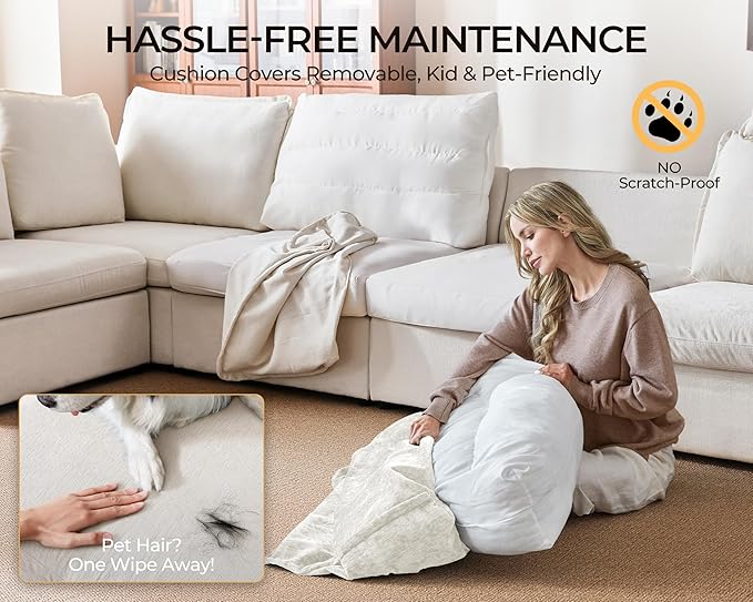 152.4" Power Recliner Sofa Wall Hugger, Modular Cloud Sectional Reclining Couch with Headrest, Storage Drawer Cup Holder, 3-Seater with 2 Consoles for Home Theater Living Room, Chenille, White