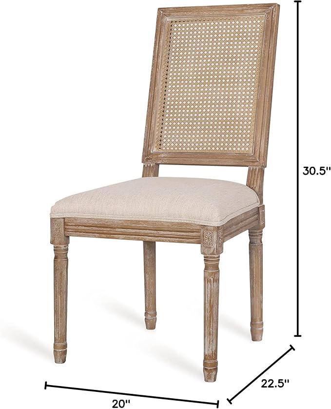 Christopher Knight Home Regina Dining Chair, Wood, Beige + Natural