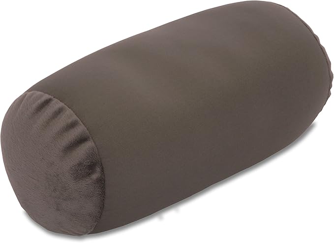 Deluxe Comfort Mooshi Squish Mini Microbead Jelly Bean Bed Pillow (12" x 7") – Airy Squishy Soft Microbeads –Eight Wild Fun Colors to Choose From – Cuddly and Fun Dormroom Accessory – Bed Pillow, Grey
