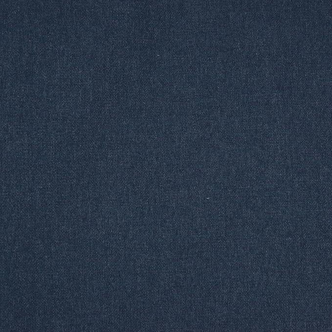 Spatial Order Modern Channel Tufted Ottoman | HomePop Home Décor | Ottoman for Living Room & Bedroom - Blue Woven Fabric