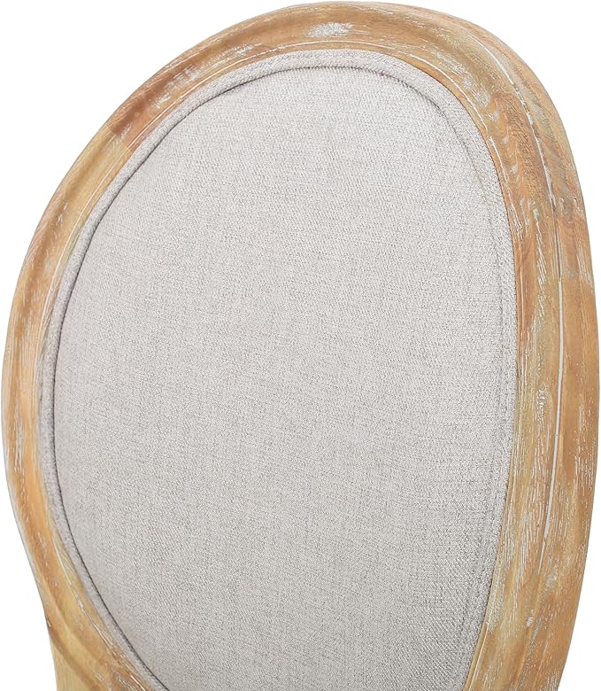 Christopher Knight Home Hilary French Country Fabric Dining Chairs (Set of 4), Beige, Natural
