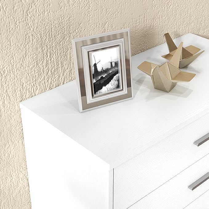 Panana 5/6 Drawer Dresser, Wooden Chest of Drawers, Storage Organizer Unit for Living Room, Home, Office