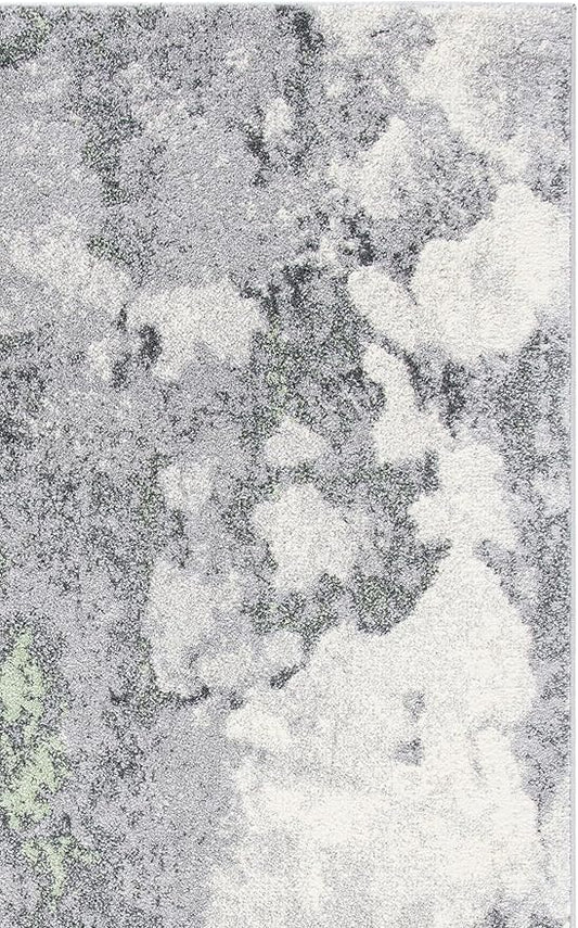 SAFAVIEH Adirondack Collection Accent Rug - 3' x 5', Green & Grey, Modern Abstract Design, Non-Shedding & Easy Care, Ideal for High Traffic Areas in Entryway, Living Room, Bedroom (ADR134F)