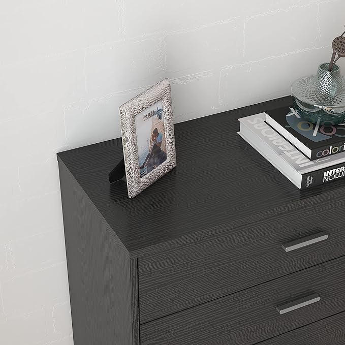 Panana 5/6 Drawer Dresser, Wooden Chest of Drawers, Storage Organizer Unit for Living Room, Home, Office