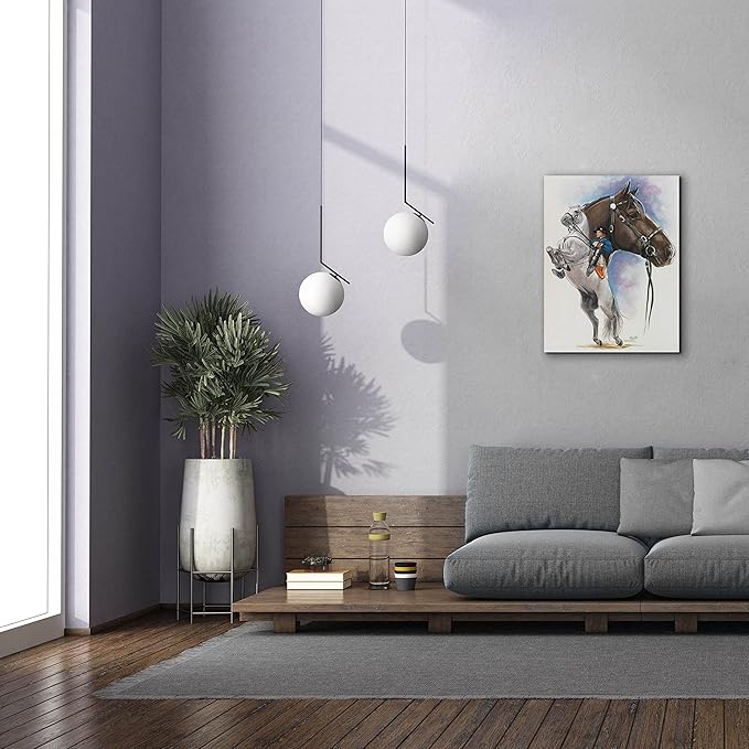 Epic Graffiti 'Lippizaner' by Barbara Keith, Canvas Wall Art, 26"x34"