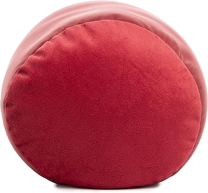 Deluxe Comfort Mooshi Squish Microbead Bed Pillow, 14" x 7" - Airy Squishy Soft Microbeads - Eighteen Fun Bubbly Colors To Choose From - Cuddly And Fun Dormroom Accessory - Bed Pillow, Maroon