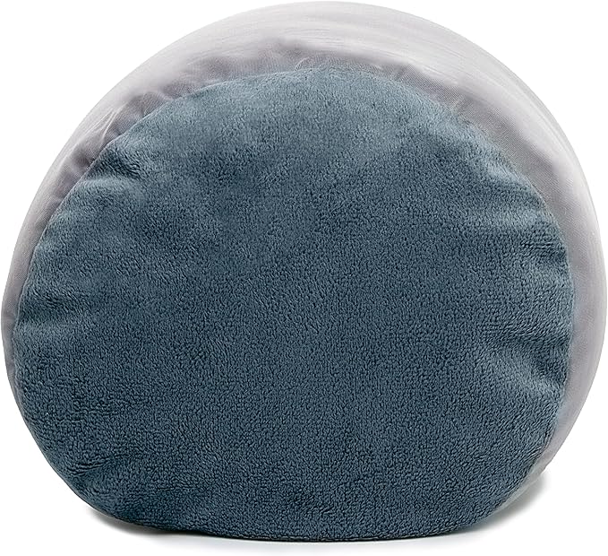 Deluxe Comfort Mooshi Squish Microbead Bed Pillow, 14" x 7" - Airy Squishy Soft Microbeads - Eighteen Fun Bubbly Colors To Choose From - Cuddly And Fun Dormroom Accessory - Bed Pillow, Space Grey