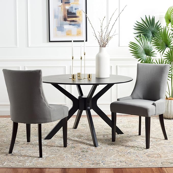 Safavieh Mercer Collection Lester Dining Chairs, Granite, Set of 2