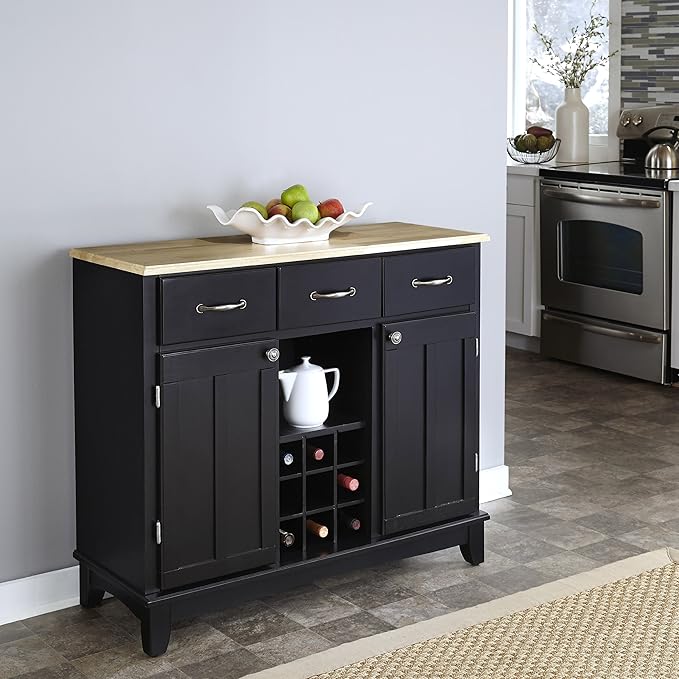 homestyles Server sideboards-buffets-credenzas, Black