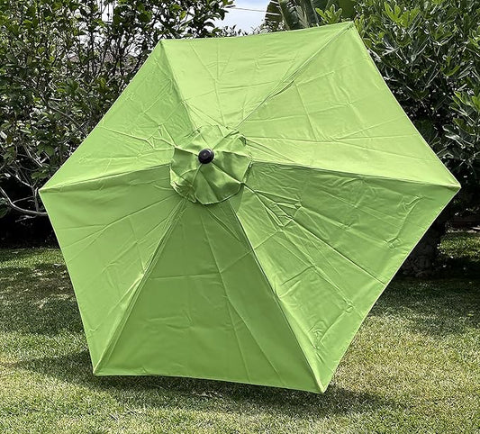 BELLRINO DECOR Replacement STRONG & THICK Umbrella Canopy for 9ft 6 Ribs (Canopy Only) (MATCHA GREEN)