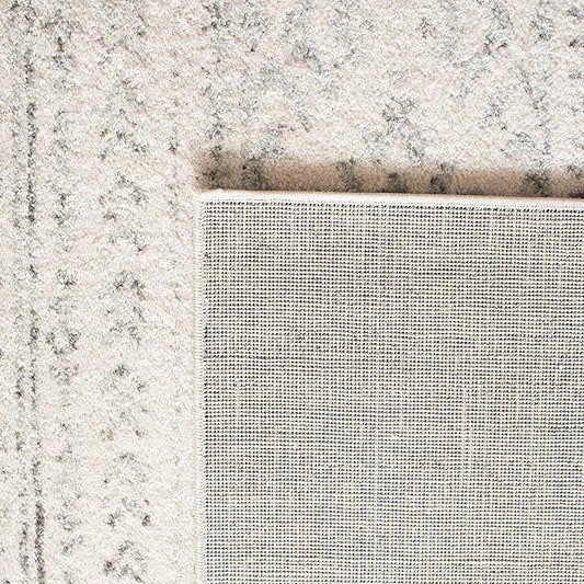 SAFAVIEH Tulum Collection Accent Rug - 2' x 4', Ivory & Grey, Moroccan Boho Tribal Design, Non-Shedding & Easy to Clean, Ideal for Front Door, Kitchen, Entryway, Foyer (TUL272A)