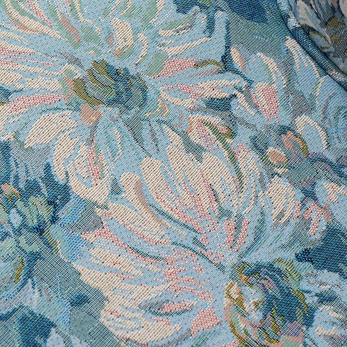 Christopher Knight Home Eve Modern Upholstered Club Chair, Wooden Living Room Accent Chair, Bedroom Comfy Reading Chair, Multifunctional Armchair, Blue Floral