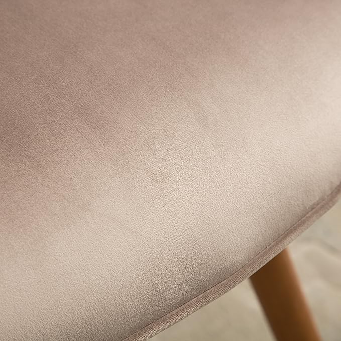 Roundhill Furniture Doarnin Contemporary Silky Velvet Tufted Button Back Accent Chair, Taupe