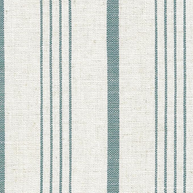Homepop Home Decor Upholstered Classic Swoop Arm Accent Chair Accent Chairs for Living Room & Bedroom Decorative Home Furniture, Ivory & Gray Stripe