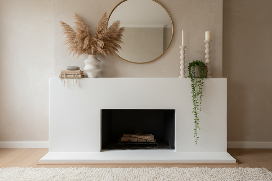 How to decorate a fireplace mantel year-round