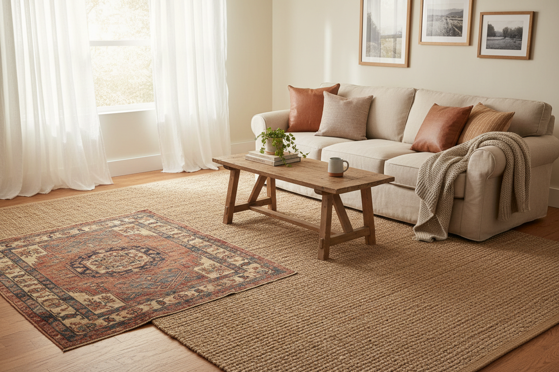 How to layer rugs for a designer look