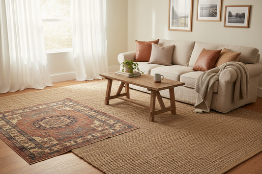 How to layer rugs for a designer look