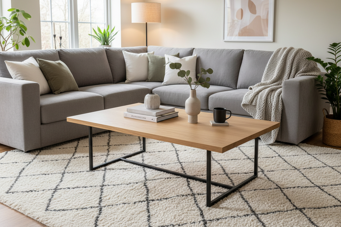 modern living room coffee table