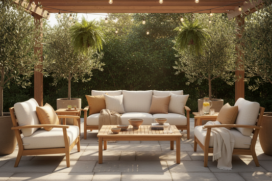 cozy backyard patio setup for summer gatherings