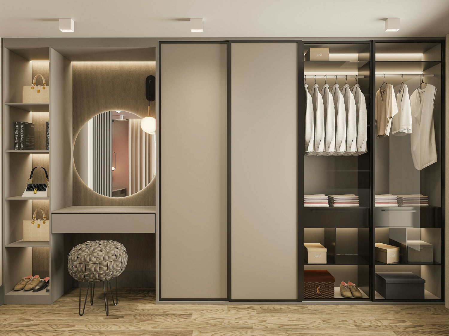 Spacious wardrobes and storage solutions for organized bedrooms