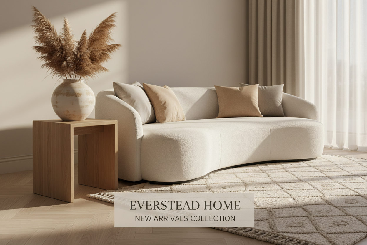 Modern new arrival furniture and home decor collection at Everstead Home