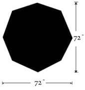 Octagonal Patio Umbrella Replacement Canopy for 8 Rib