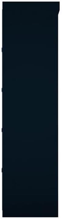 Manhattan Comfort Mulberry 2.0 Corner Wardrobe Closet with Drawers, Hanging Rods and Adjustable Shelves, 2-Piece Free Standing Semi Open Sectional Design for Bedrooms & Dressing Rooms, Midnight Blue