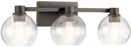 Kichler The Harmony 24.5 inch 3 light vanity light with clear glass Olde Bronze®