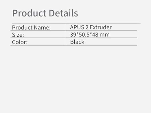 Phaetus APUS 2 Extruder, 70N High Torque FDM 3D Printer Extruder with RNC II Coated Gears & Smart Filament Sensor, 5.8:1 Gear Ratio for Most FDM 3D Printers 1.75mm Filament