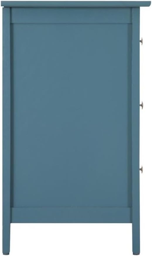 Glory Furniture Daniel 3 Drawer Nightstand in Teal